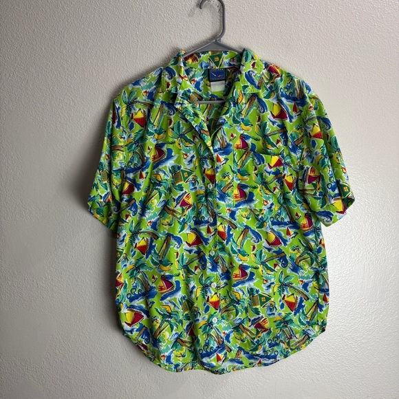 Jantzen Classic Vintage Button Up Island Shirt - Picture 1 of 5